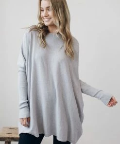 Trendy Gallery Maternity Dresses Tamia Knit - Grey