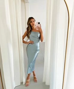 AG Fashions Tirzah Dress - Light Blue DRESSES