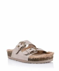 Verali Footwear Xyla Slides - Blush Pebble