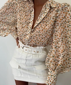 Seven Wonders (PremGroup) Yasmine Shirt - Yellow Floral